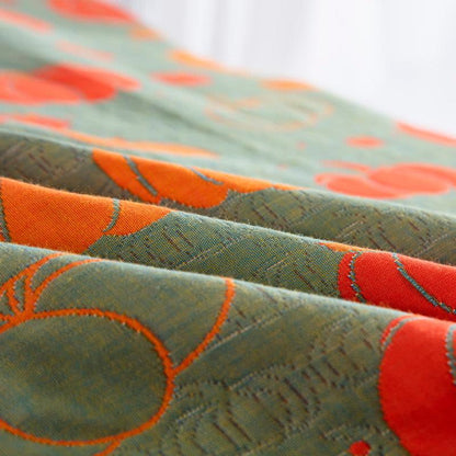 Pumpkin Organic Cotton Sheet Bedspread - image 8
