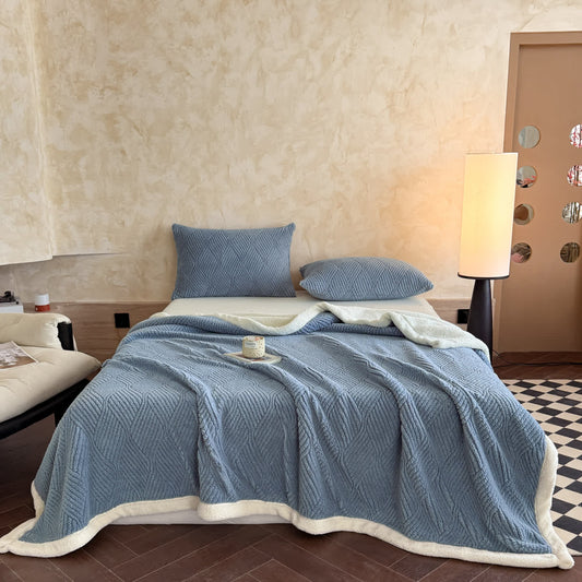 Reversible Warm Sherpa Throw Blanket - image 0