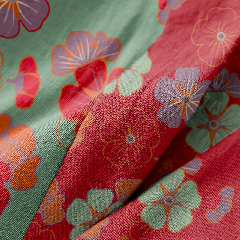 Plum Blossom Cotton Gauze Kimono Robe - image 13