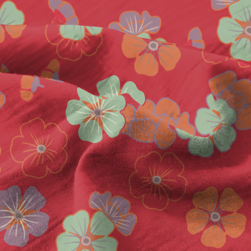 Plum Blossom Organic Cotton Sheet Bedspread - image 7