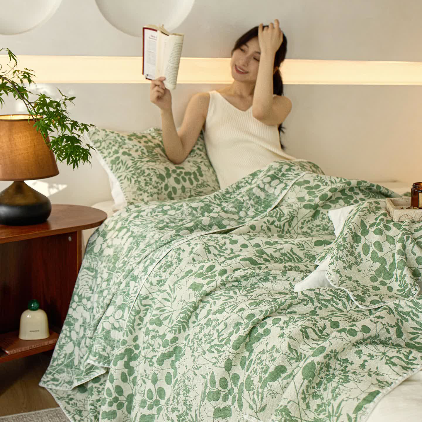 Ownkoti Soft Style Floral Cotton Gauze Quilt - image 23