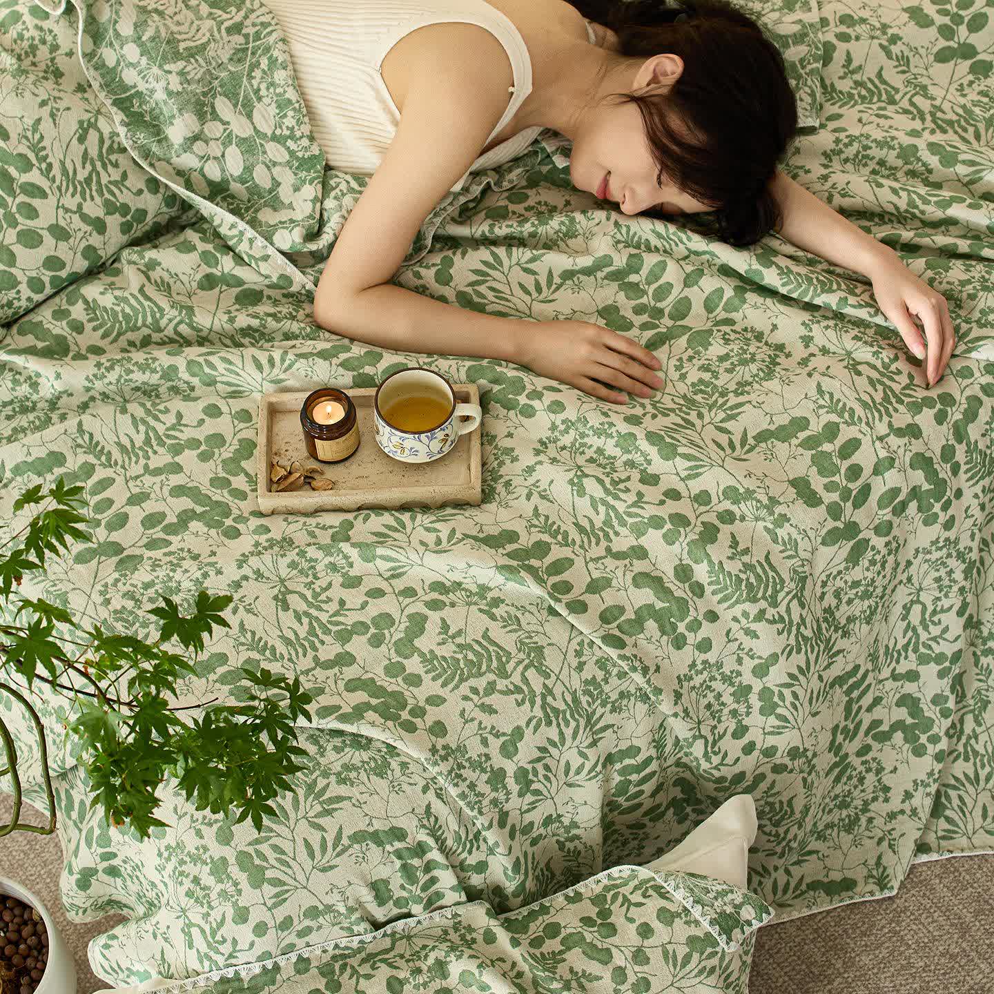 Ownkoti Soft Style Floral Cotton Gauze Quilt - image 24