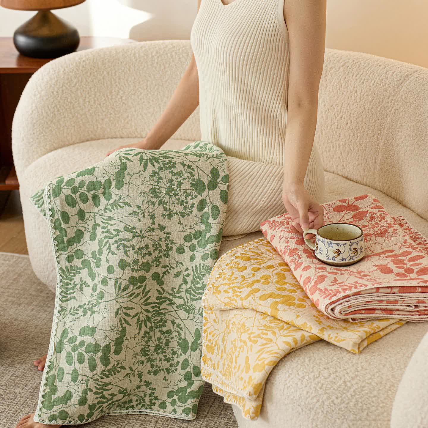 Ownkoti Soft Style Floral Cotton Gauze Quilt - image 4