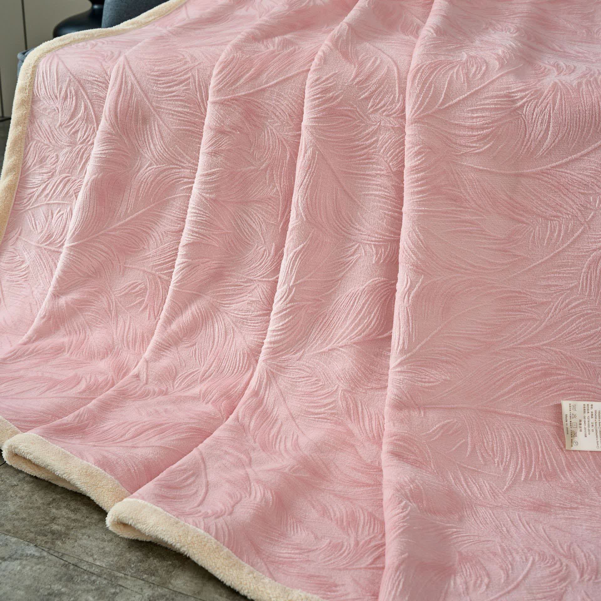Leaf Textured Warm Throw Blanket - image 15