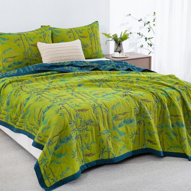 Bamboo Natural Cotton Reversible Quilt - image 13