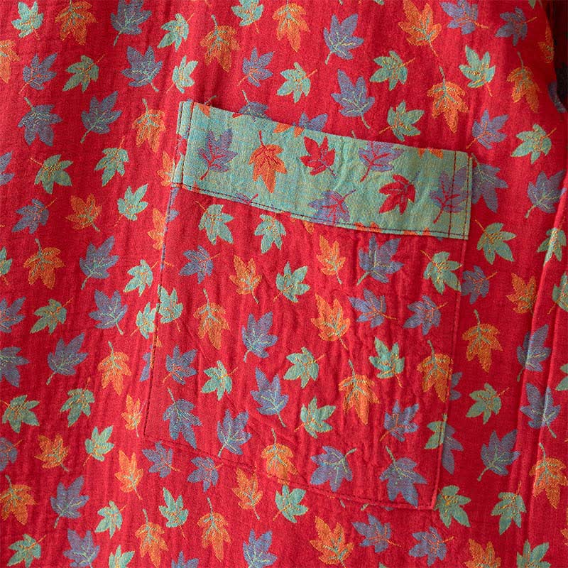 Maple Leaf Organic Cotton Kimono Robe - image 8