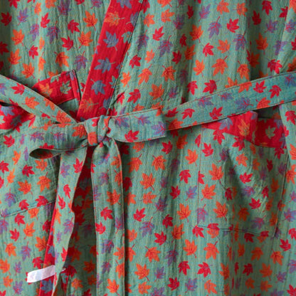 Maple Leaf Organic Cotton Kimono Robe - image 19
