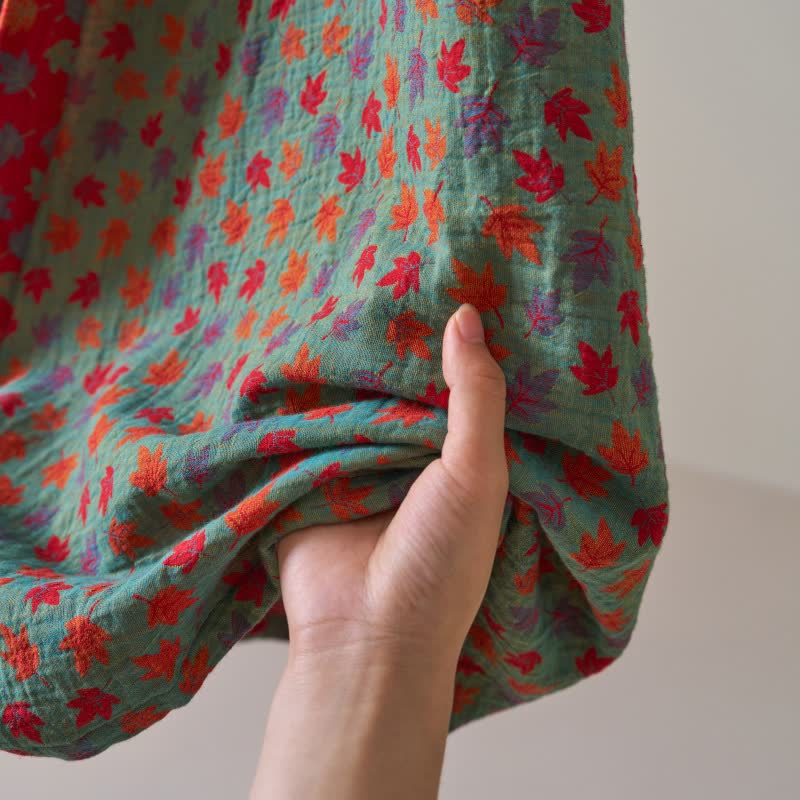 Maple Leaf Organic Cotton Kimono Robe - image 24