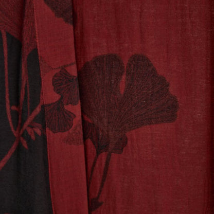 Large Ginkgo Leaf Cotton Kimono Robe - image 14