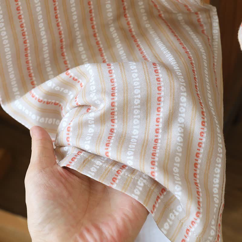 Matching Cotton Gauze Striped Loungewear Set - image 12