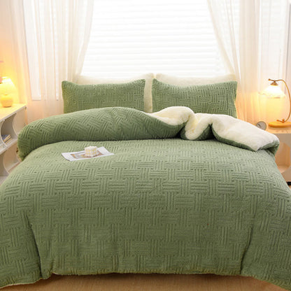 Geometric Striped Textured Sherpa Blanket - image 6
