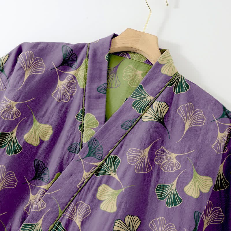 Ownkoti Ginkgo Cotton Gauze Kimono Loungewear Set - image 51