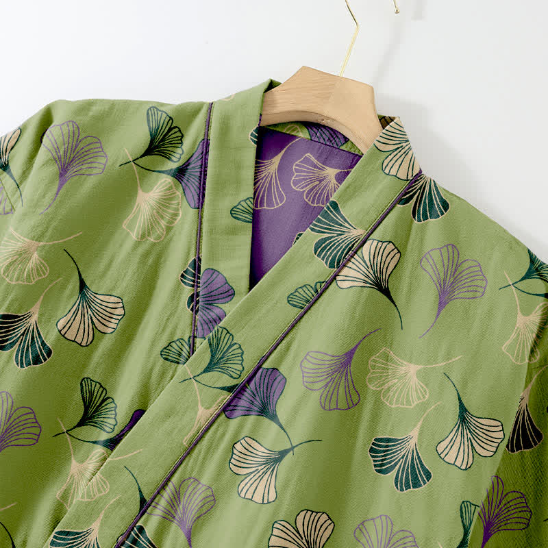 Ownkoti Ginkgo Cotton Gauze Kimono Loungewear Set - image 54