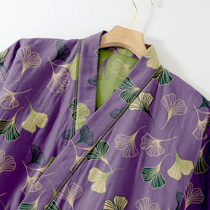 Ownkoti Ginkgo Cotton Gauze Kimono Loungewear Set - image 40