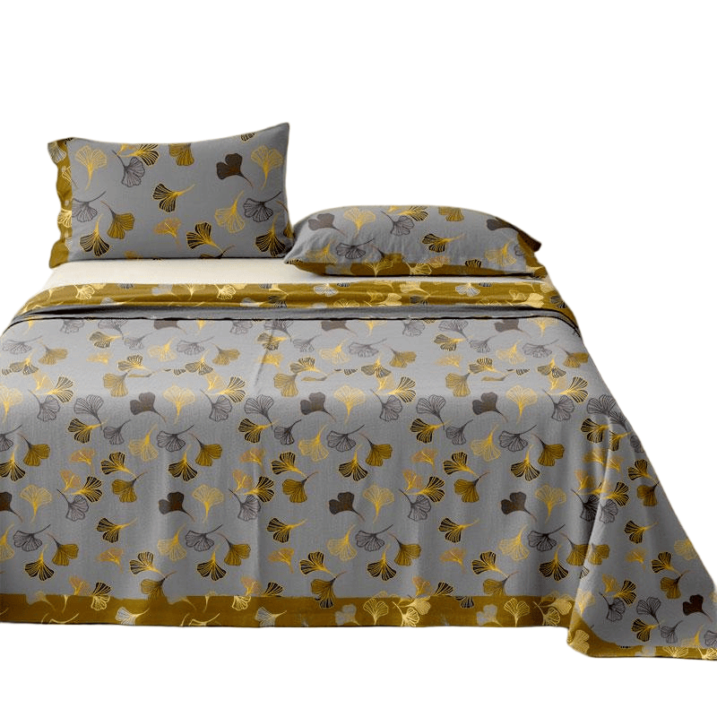 Ginkgo Biloba Cotton Jacquard Sheet Bedspread - image 24