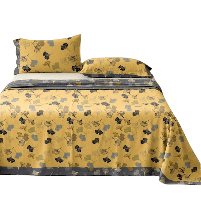 Ginkgo Biloba Cotton Jacquard Sheet Bedspread - image 25