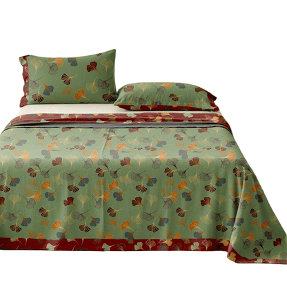 Ginkgo Biloba Cotton Jacquard Sheet Bedspread - image 23