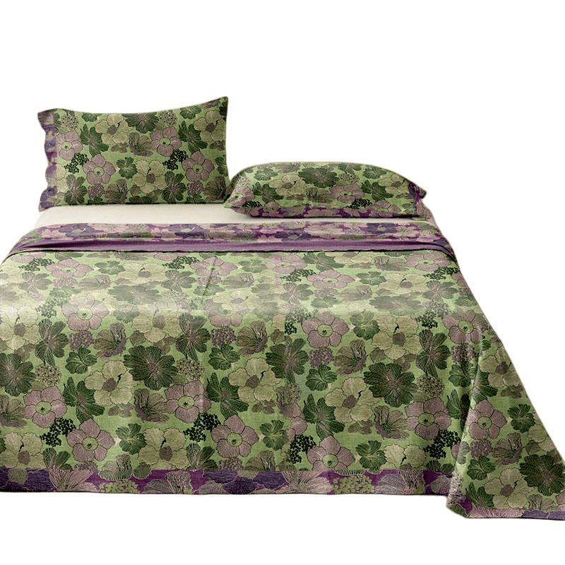 Peach Blossom Cotton Gauze Jacquard Bedspread - image 5