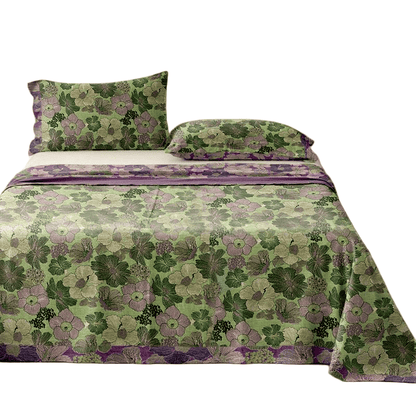 Peach Blossom Cotton Gauze Jacquard Bedspread - image 5