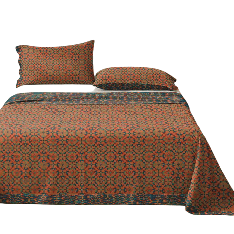 Retro Geometric Pattern Cotton Sheet Bedspread - image 8