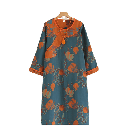 Pomegranate Pure Cotton Gauze Loose Nightdress - image 1