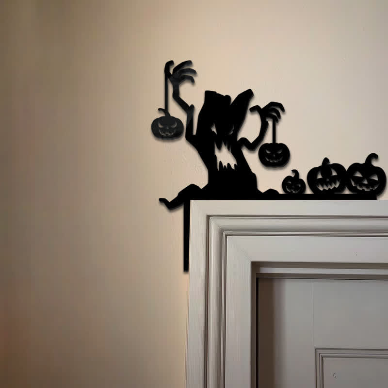 Haunted Tree Pumpkin Door Corner Decoration - 3PCS - 7" x 8" - image 0