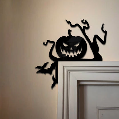 Halloween Pumpkin Door Corner Decoration - 3PCS - 6" x 7" - image 0