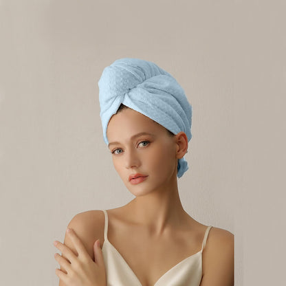 Waffle Absorbent Hair Drying Towel Wrap - image 11
