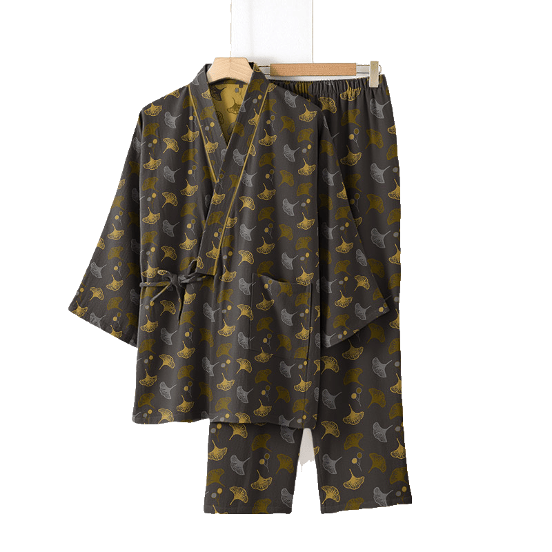 Ginkgo Organic Cotton Kimono Loungewear Set - image 24
