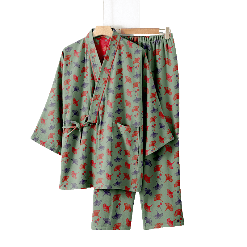 Ginkgo Organic Cotton Kimono Loungewear Set - image 30