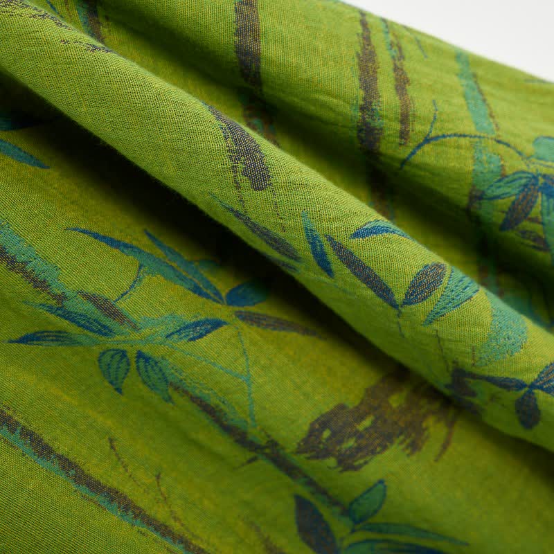 Bamboo Oriental Tassel Cotton Pajama Set - image 8