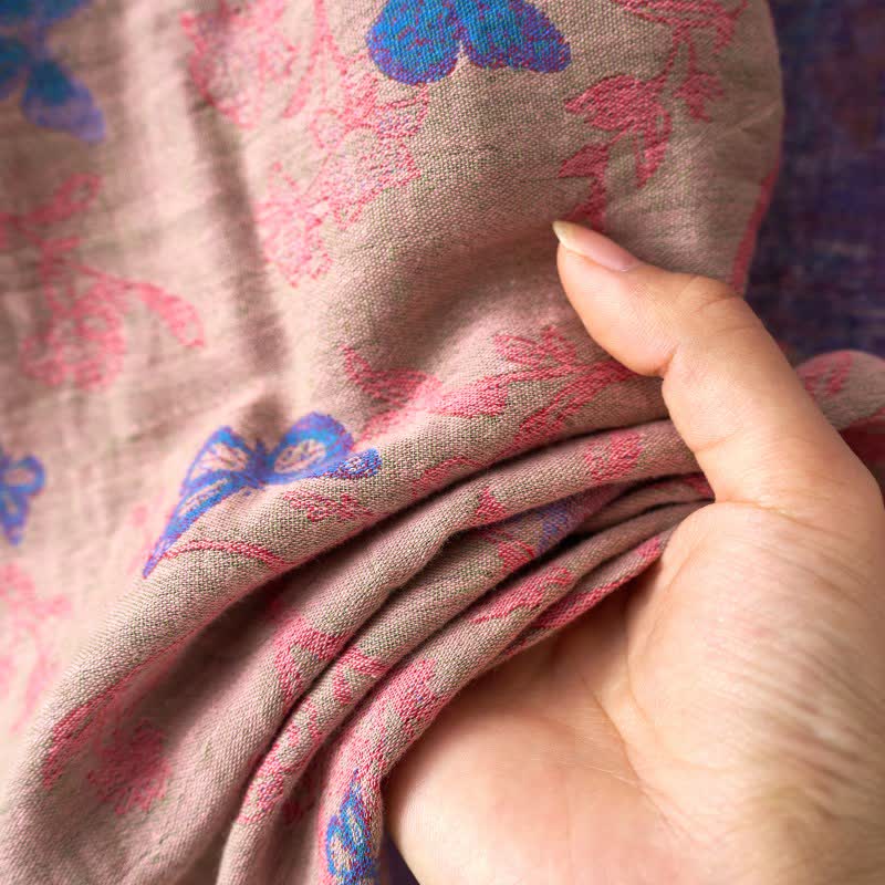 Butterfly Cotton Gauze Kimono Loungewear Set - image 6