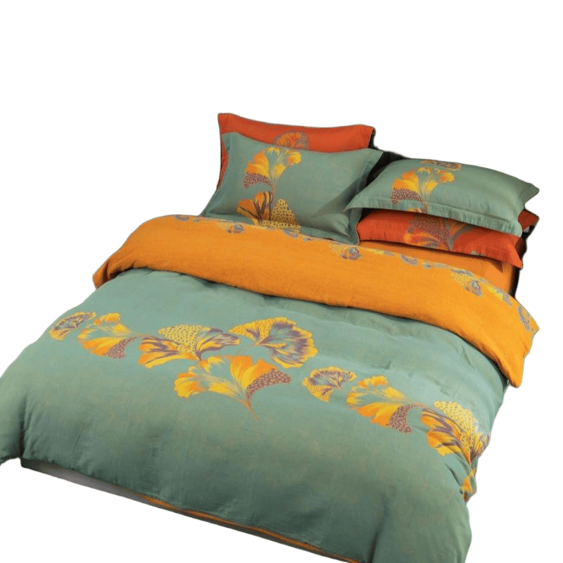 Ginkgo-inspired Cotton Gauze Bedding Set(4pcs) - image 32