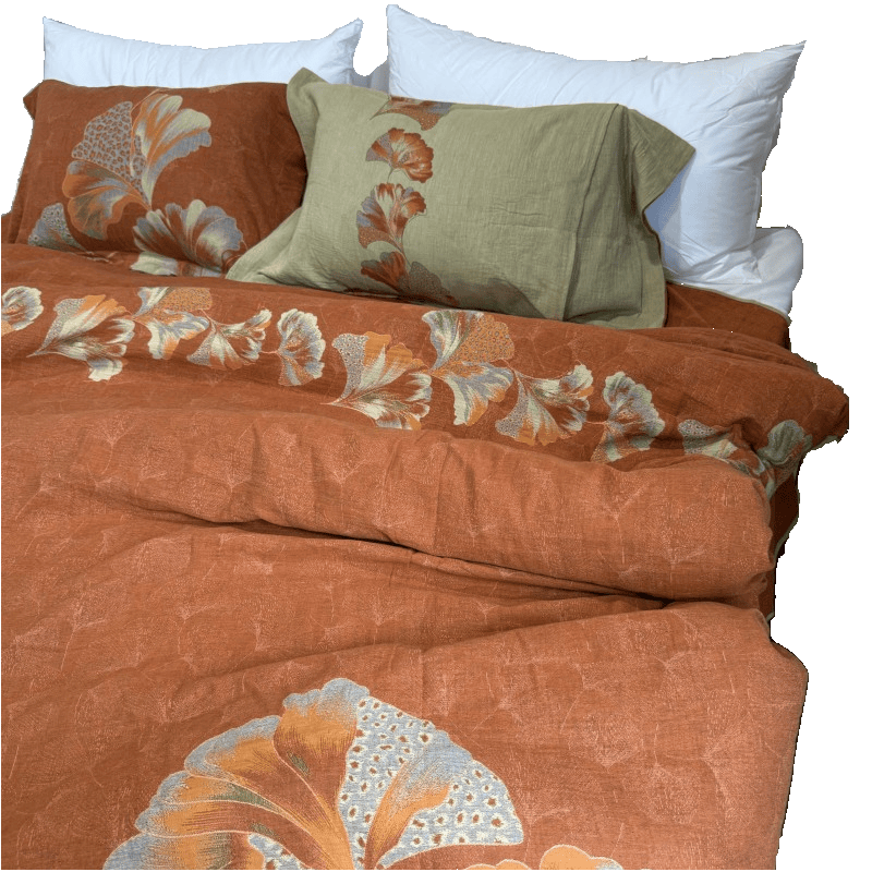 Ginkgo-inspired Cotton Gauze Bedding Set(4pcs) - image 37