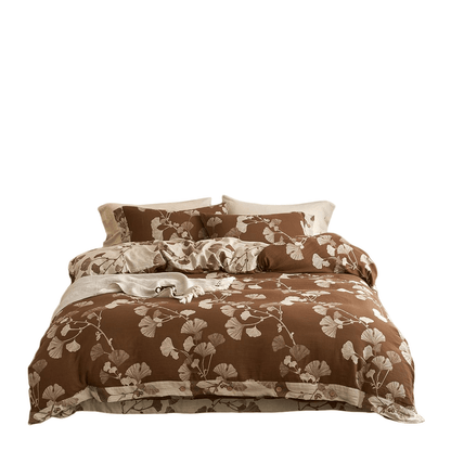 Button Ginkgo Leaf Cotton Gauze Bedding Set (4PCS) - image 32