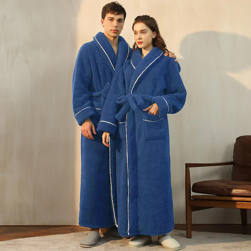 Ownkoti Comfy Fleece Pajama Long Bathrobe - image 9