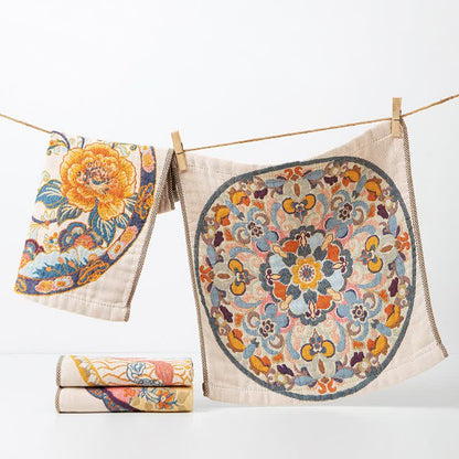 Vintage Floral Cotton Kitchen Absorbent Towel - image 2