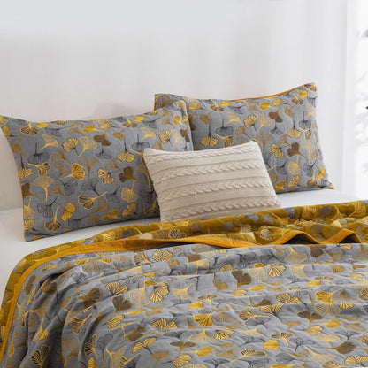 Ginkgo Biloba Organic Cotton Quilt - image 56