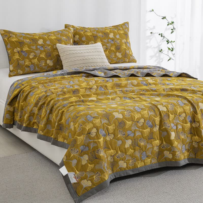Ginkgo Biloba Organic Cotton Quilt - image 2
