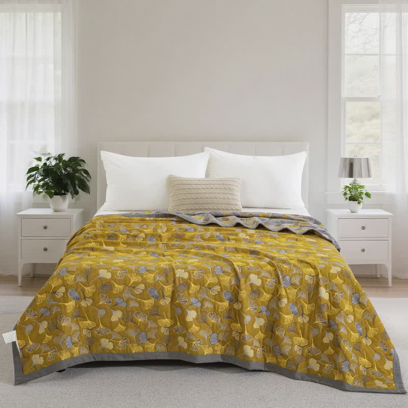 Ginkgo Biloba Organic Cotton Quilt - image 4