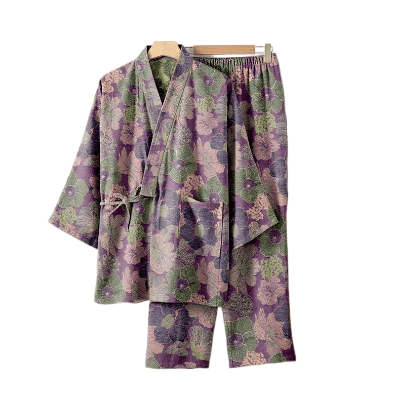 Peach Blossom Kimono style Loungewear Set - image 8