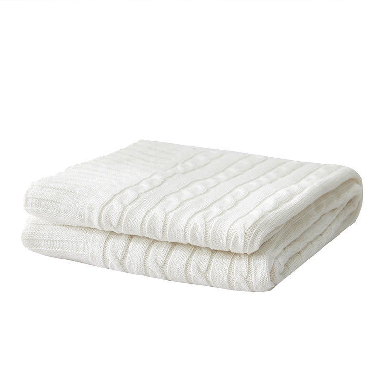 Ownkoti Solid Color Cotton Sofa Knit Blanket - image 21
