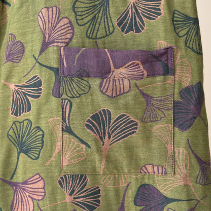 Ginkgo Biloba Cotton Gauze Kimono Robe - image 11