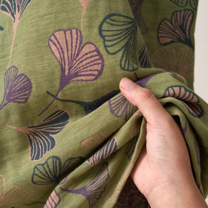 Ginkgo Biloba Cotton Gauze Kimono Robe - image 32