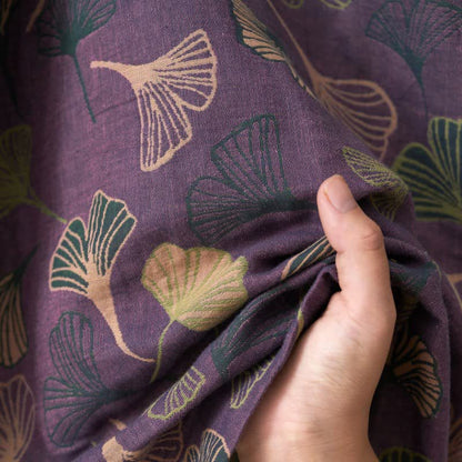Ginkgo Biloba Cotton Gauze Kimono Robe - image 3