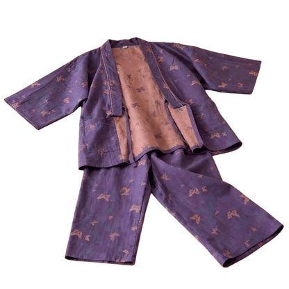 Butterfly Cotton Gauze Kimono Loungewear Set - image 12