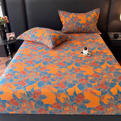 Lily Floral Cotton Gauze Fitted Sheet - image 6