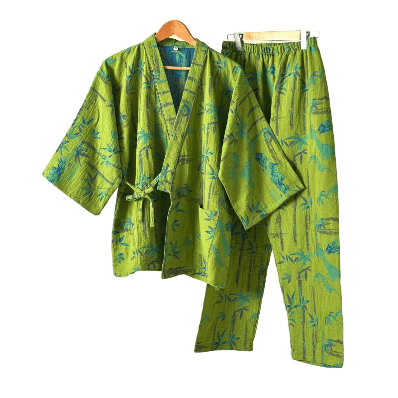 Bamboo Cotton Gauze Kimono Loungewear Set - image 24