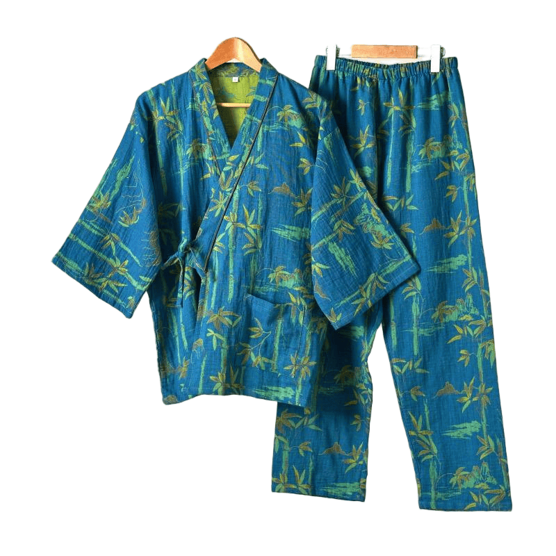 Bamboo Cotton Gauze Kimono Loungewear Set - image 25
