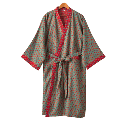 Maple Leaf Organic Cotton Kimono Robe - image 26